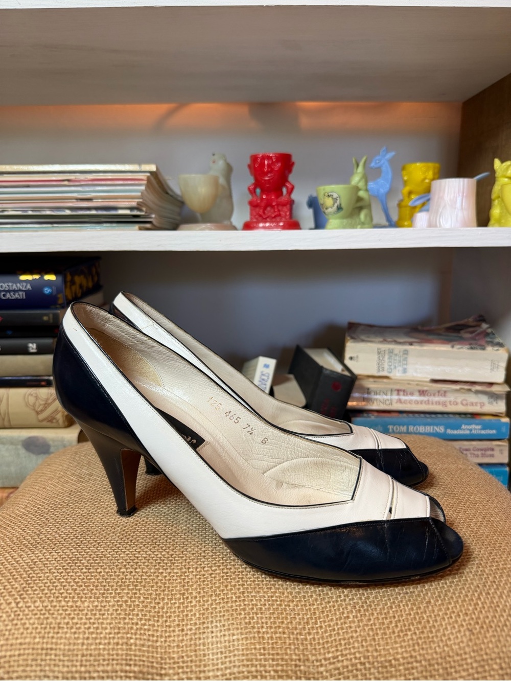 Vintage Nogueron for Neiman Marcus Peep Toe Heels